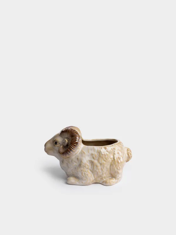 Конфетница, 21х13 см, Баран, Sheep beige, image-3