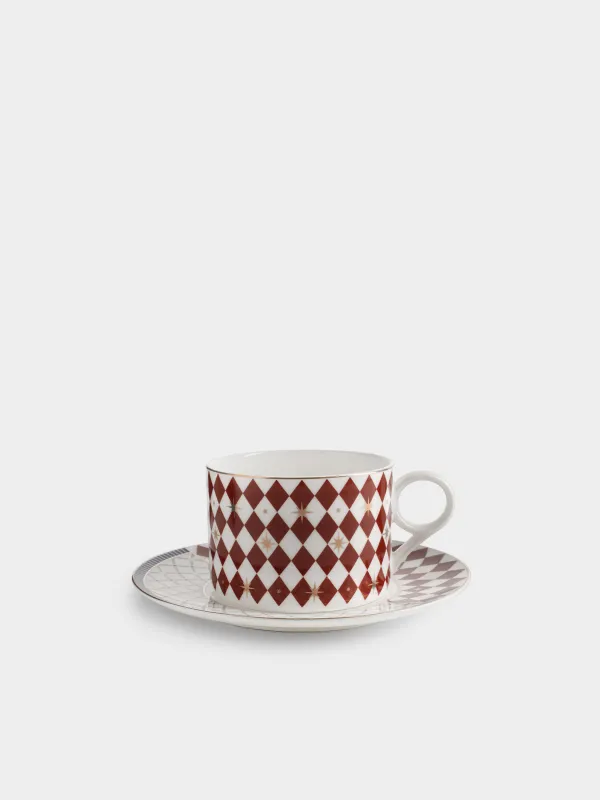 Пара чайная, 280 мл, Ромбы, Harlequin, image-0
