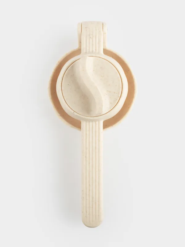 Соковыжималка для цитрусовых, 22х10 см, с ручкой, пластик, бежевая, в крапинку, Soft speckled, image-5