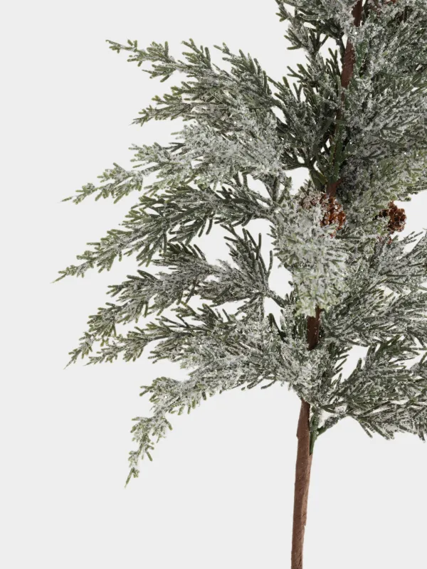 Ветка декоративная, 84 см, Ель с шишками, Conifer decor, image-1