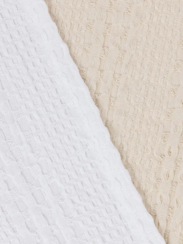 Полотенце, 40х60 см, 2 шт, в корзине, хлопок/целлюлоза, белое/бежевое, Basket towel, image-5