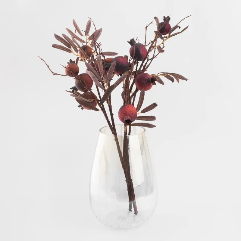 Ваза для цветов, 26 см, стекло, Ice, image-6