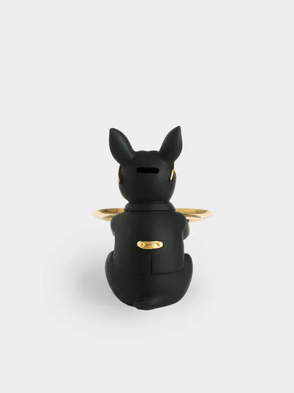 Блюдо декоративное, 23 см, с копилкой, Бульдог, Dog, image-3