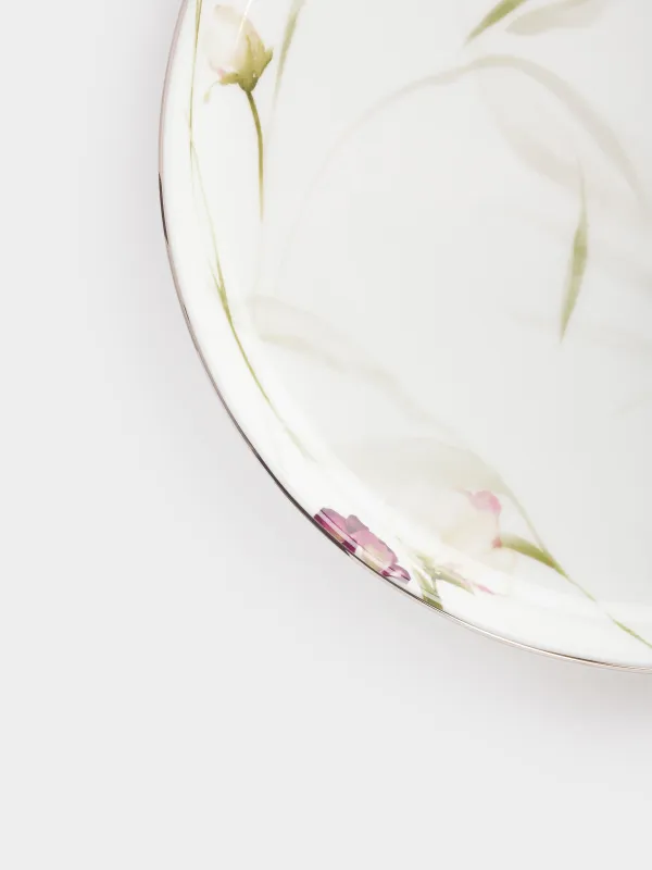 Тарелка десертная, 20 см, 2 шт, фарфор F, с серебристым кантом, Ирис, Antarctica Flowers, image-3