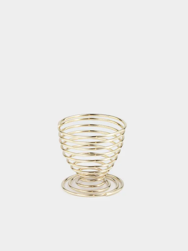 Подставка для яйца, 5 см, Вихрь, Twist gold, image-1