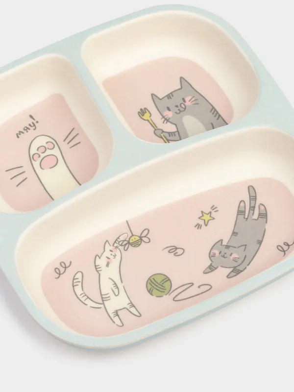 Тарелка обеденная, бамбук, Pretty friends, image-1