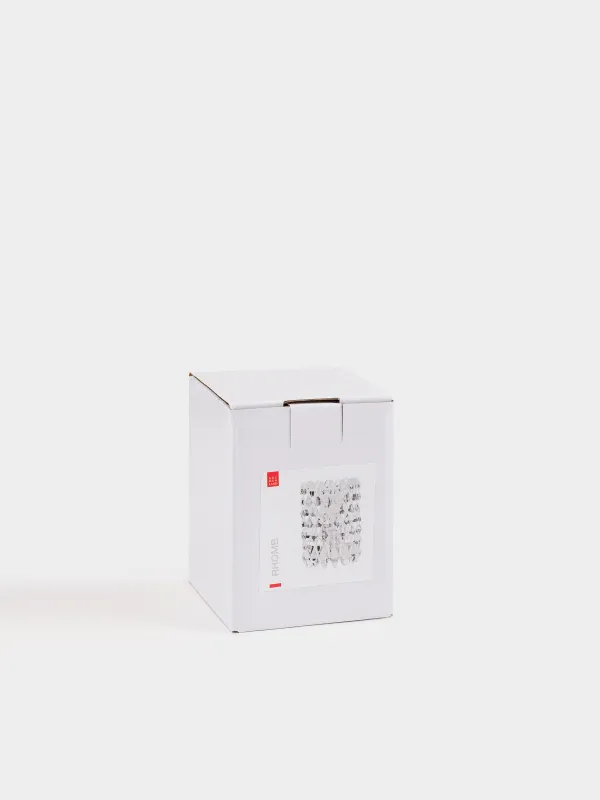 Подсвечник, 6x8 см, двусторонний, для чайной или тонкой свечи, стекло Р, Rhomb, image-3