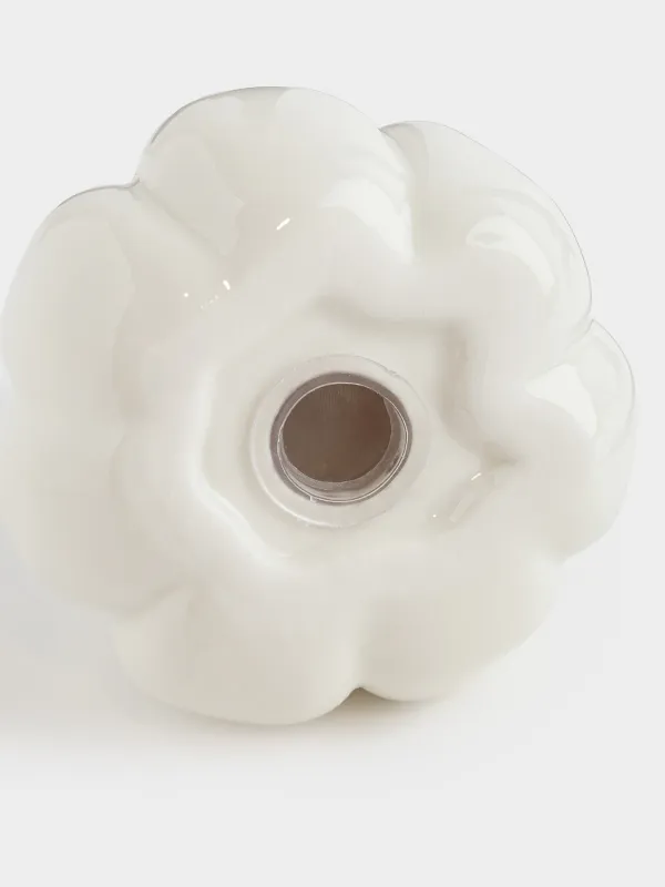 Емкость для соли или перца, 9 см, фарфор P, молочно-золотистая, Тыква с листом, Golden glow, image-4