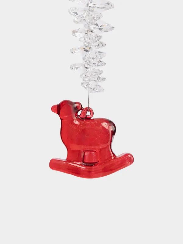 Игрушка елочная, 16 см, Подвеска с овечкой, Ice crystal, image-1