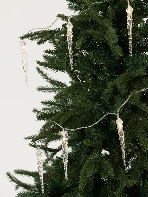 Гирлянда декоративная, 1,35 м, с подсветкой, 10 ламп, Сосулька, Christmas, image-0