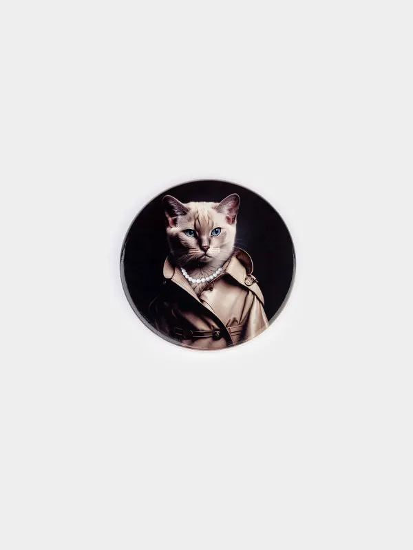 Подставка под кружку, Кошка в пальто, On style, image-0
