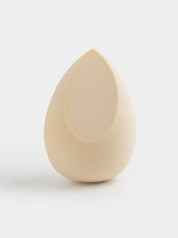 Спонж для макияжа, 4х6 см, полиуретан, бежевый, Sponge, image-0