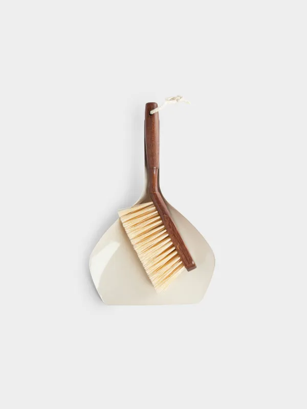 Щетка для мусора с совком, 33 см, Beige clean, image-0