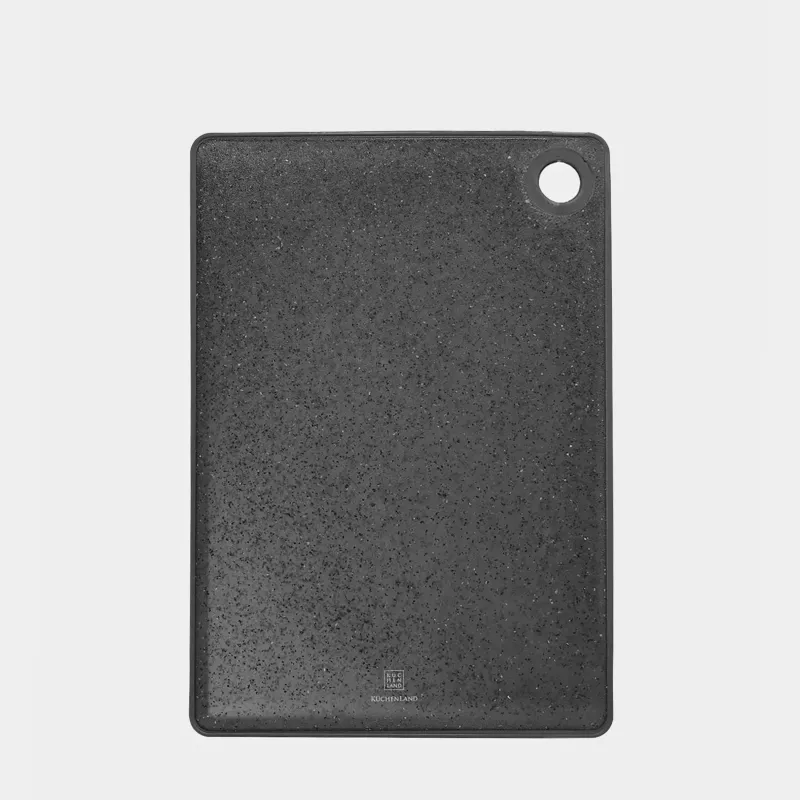 Доска разделочная, 27х21 см, пластик/резина, черный мрамор, Speck