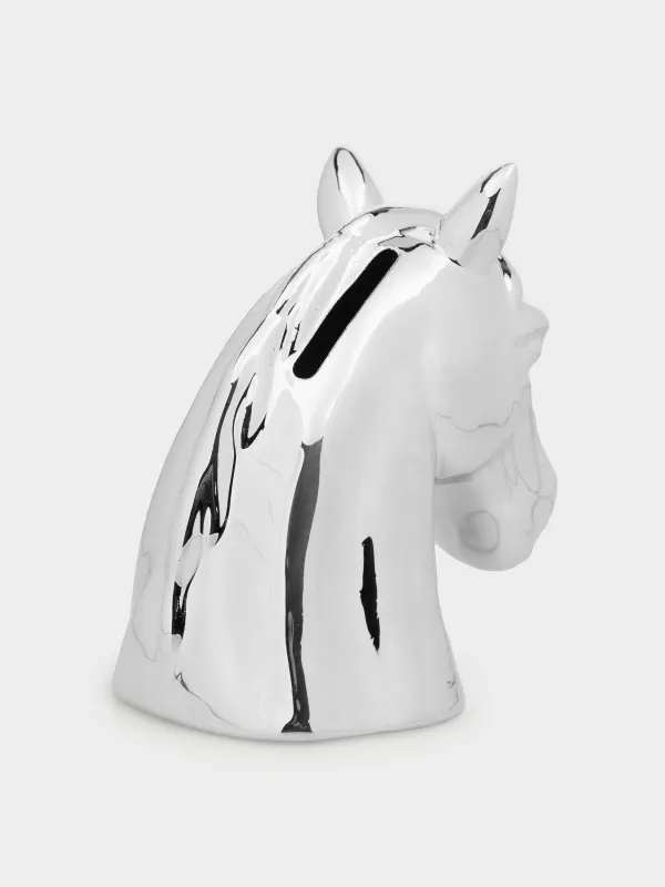 Копилка, 12 см, фарфор, Horse silver, image-1