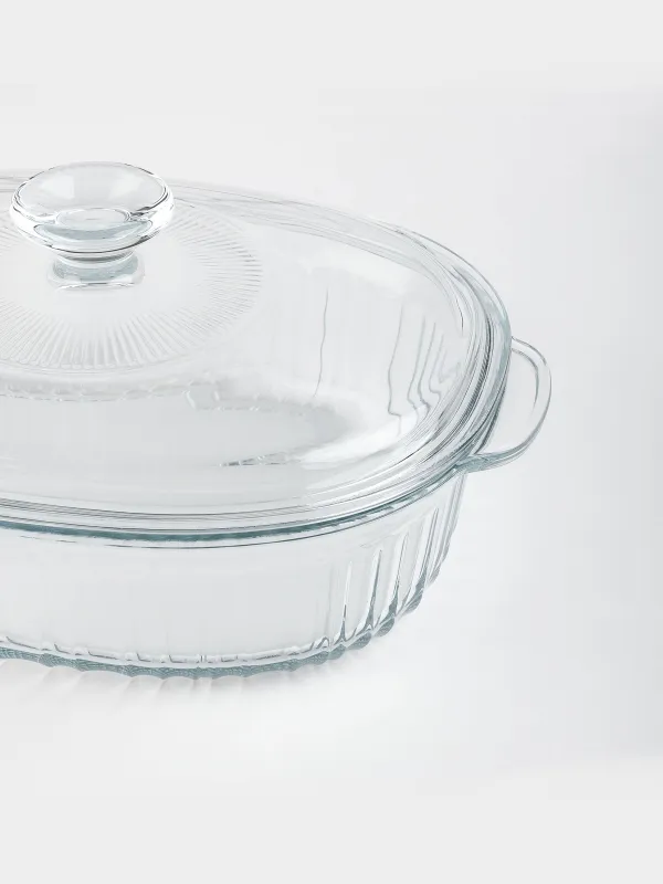 Форма для запекания, 27х19 см, 1,8 л, с крышкой, Cook ribbed, image-2