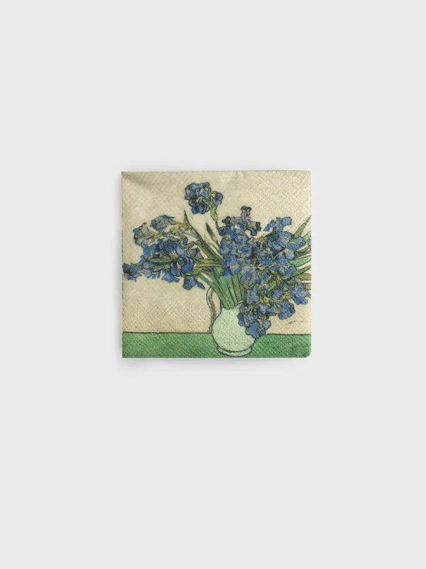 Салфетки бумажные, 21х21 см, 20 шт, Ирисы, Art, image-0