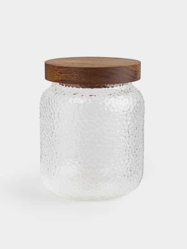 Банка для сыпучих продуктов, 500 мл, Ripply wood, image-0