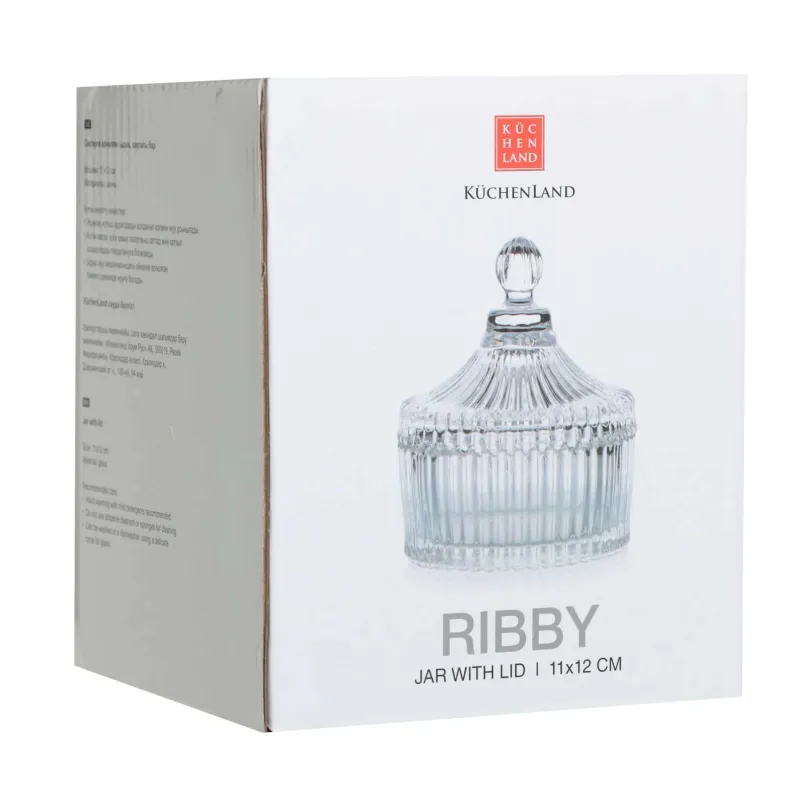 Емкость для хранения, 11х12 см, 210 мл, стекло Р, Selene, image-3