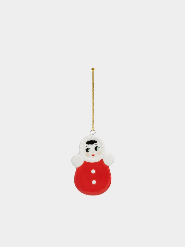Игрушка елочная, 7 см, Неваляшка, Figure christmas, image-0