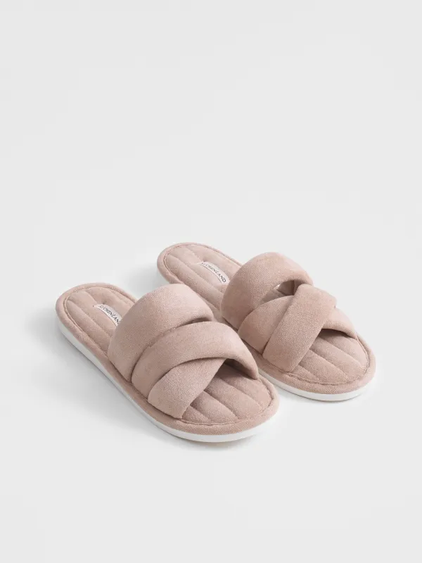 Тапочки домашние, пыльно-розовые, Sunlit, image-4