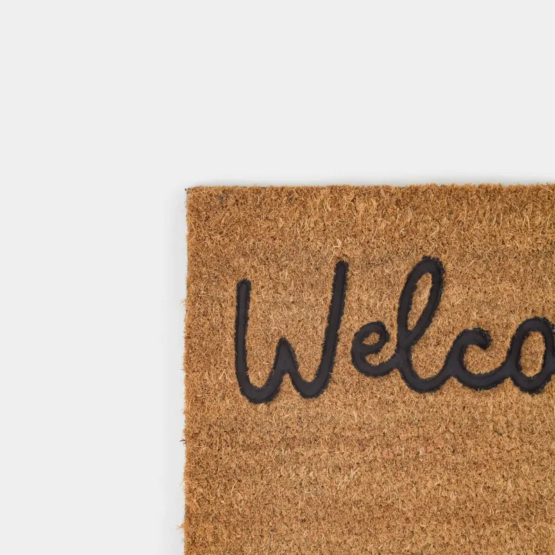 Коврик придверный, 40х60 см, кокос/ПВХ, бежевый, Кот, Home deco, image-3