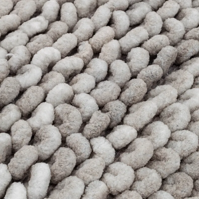 Коврик, 60х100 см, полиэстер/хлопок, серый, Bubbles, image-2