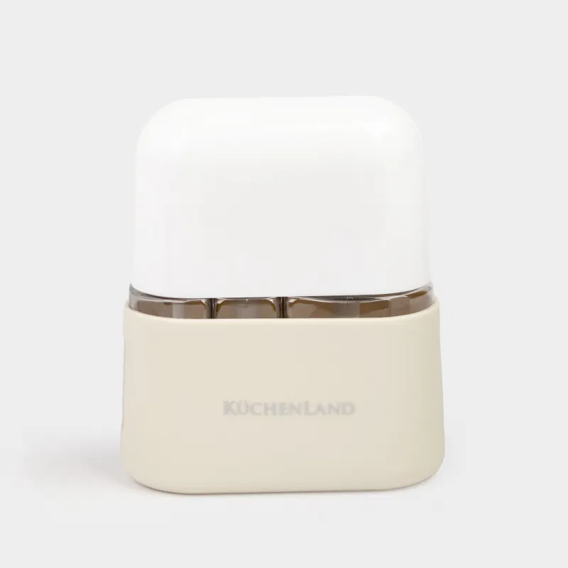 Набор флаконов для путешествий, 3 шт, с дозатором, в чехле, пластик, бежевый, Travel comfort