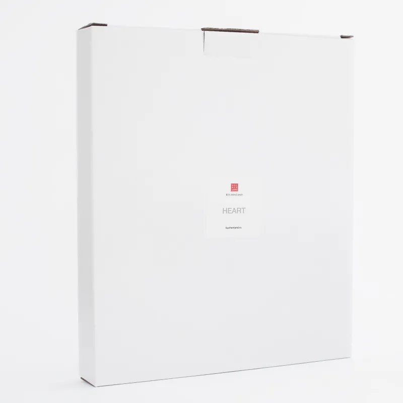 Набор для закусок, 26х22 см, 2 отд, разборный, на подставке, фарфор P/бамбук, белый/серый, Heart, image-6