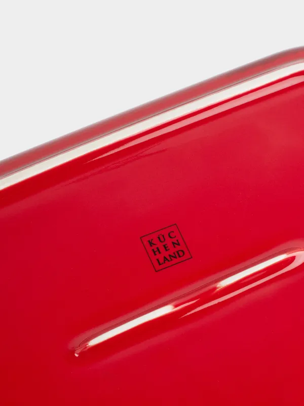 Форма для запекания, 27х20 см, керамика, прямоугольная, бордовая, Градиент, Cakes gradient, image-5