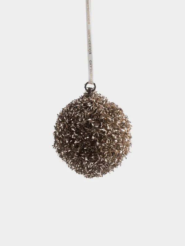 Игрушка елочная, 8 см, Шар, Ball sparkle, image-1