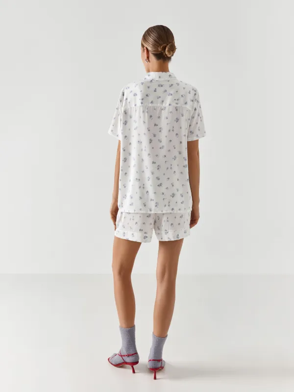 Рубашка, бело-голубая, Tesia, image-5