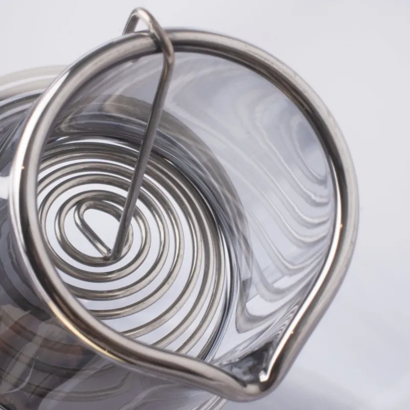 Набор чайный, 2 перс, 3 пр, стекло Б/сталь, серо-золотистый, Clear grey, image-5