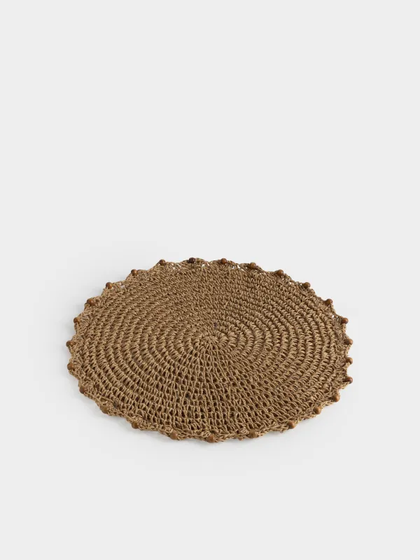 Салфетка под приборы, 38 см, Бусины, Braided, image-1