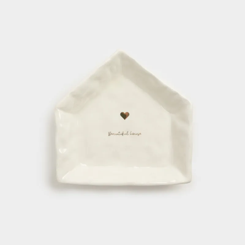 Пиала, 14х3 см, керамика, молочно-золотистая, Beautiful house, Snow sparks