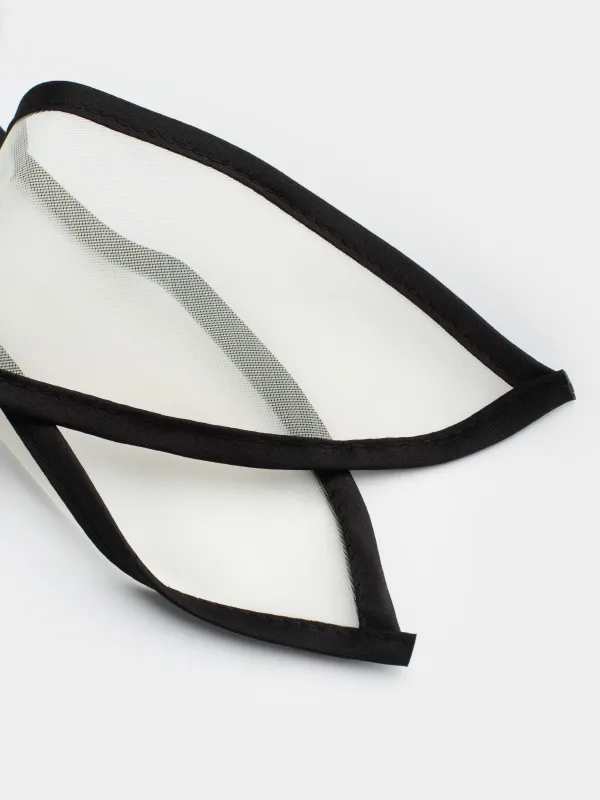 Резинка для волос, 29 см, с бантом, полиэстер, бежево-черная, Hairstyle, image-2