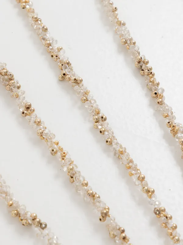 Ветка декоративная, 73 см, пластик/металл, Ледяные золотистые прутья, Crystal decor, image-2