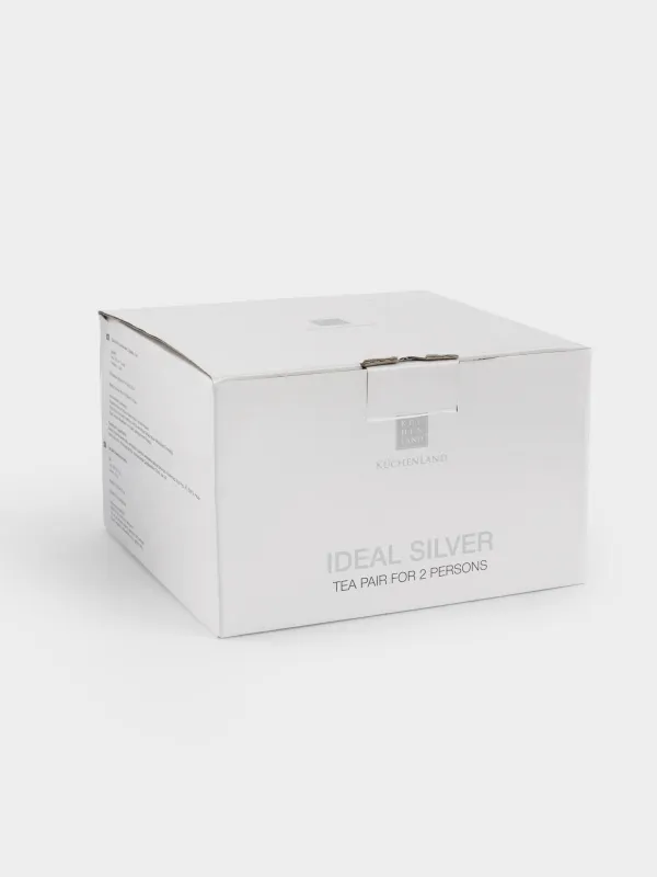 Пара чайная, на 2 персоны, 250 мл, Ideal silver, image-6