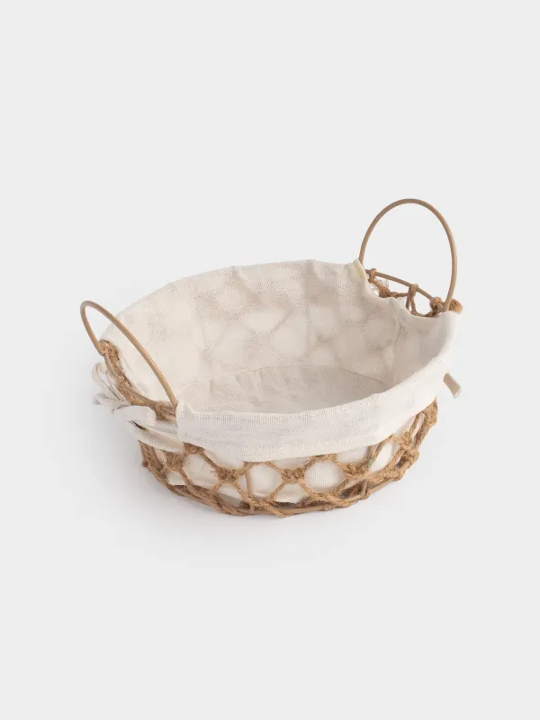 Корзина для хлеба, бежевая, Jute, image-2