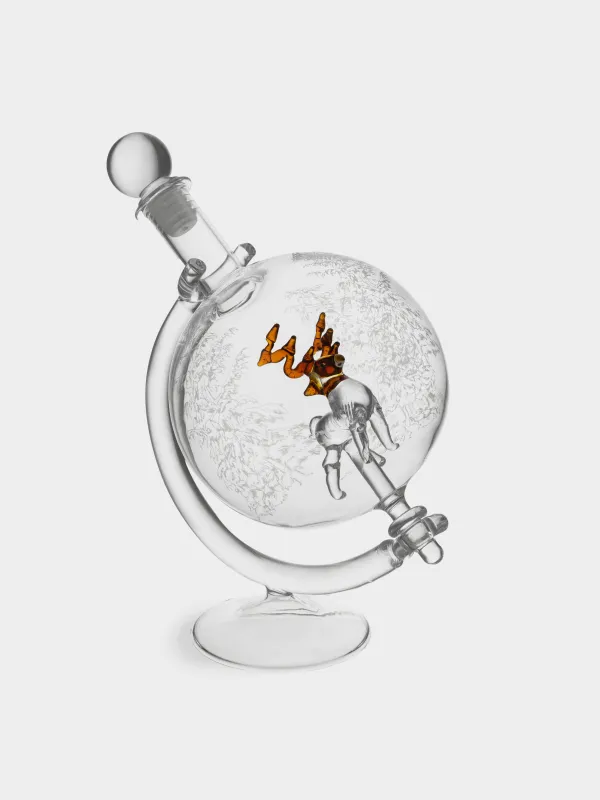 Графин, 650 мл, на подставке, стекло Б, Глобус с оленем, Bar, image-4