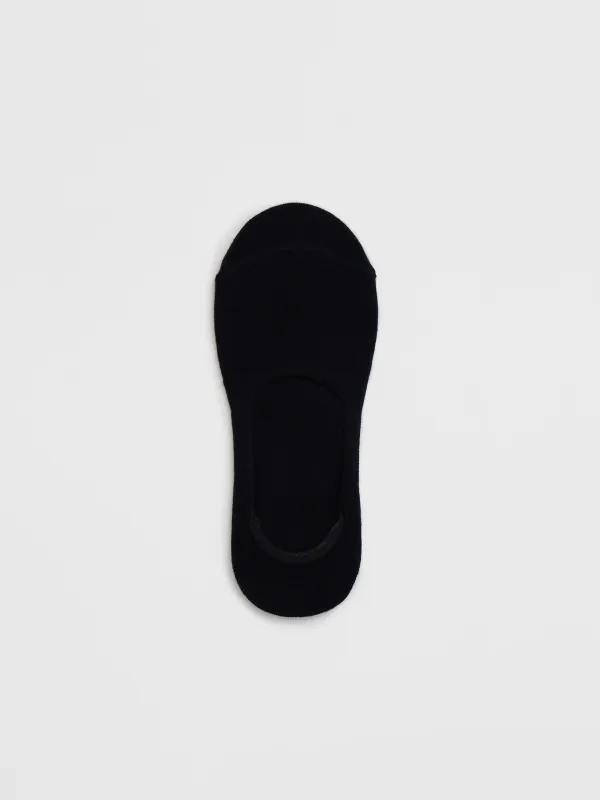 Носки-следки женские, черные, Basic, image-0