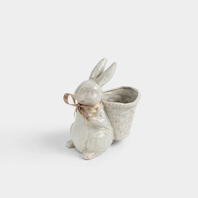 Ваза для цветов, 20 см, декоративная, Кролик, Rustic Easter