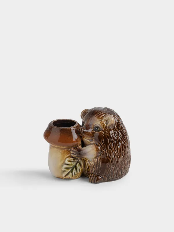 Подставка для зубочисток, 9 см, Еж с грибом, Hedgehog, image-0
