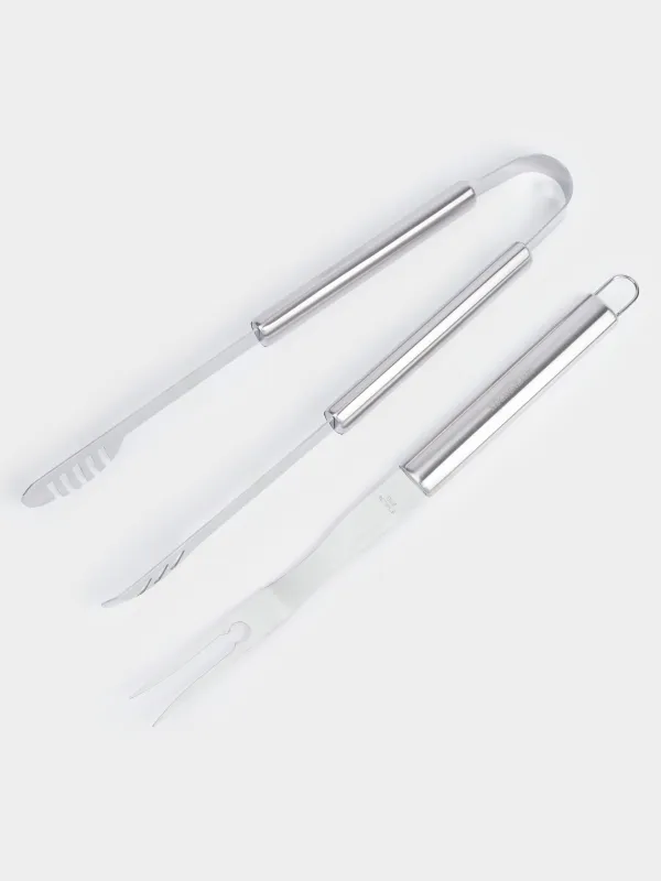 Набор для барбекю, 4 пр, в фартуке, BBQ, image-2