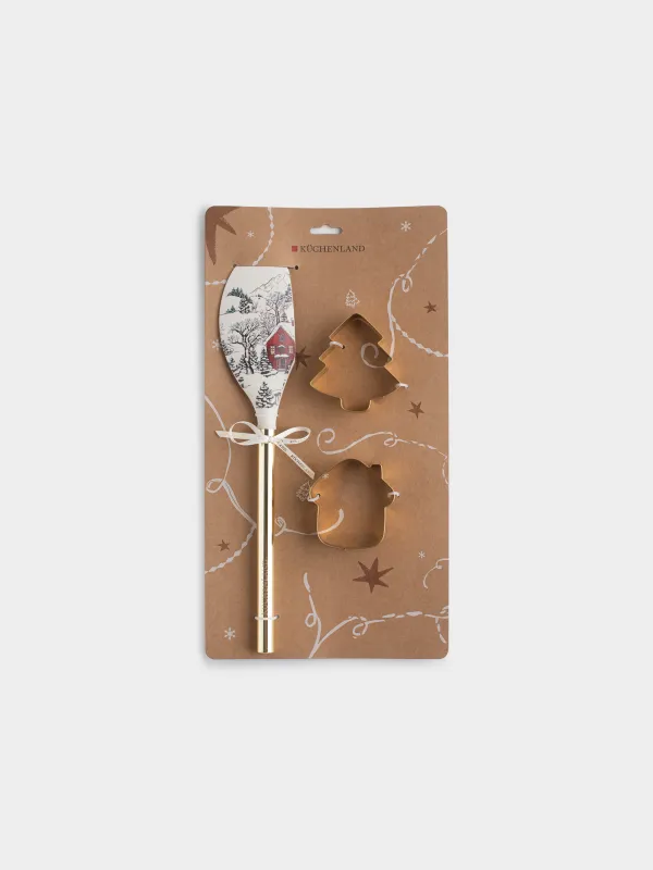 Набор для выпечки, 3 предмета, Домик в лесу, Bakery gold, image-4