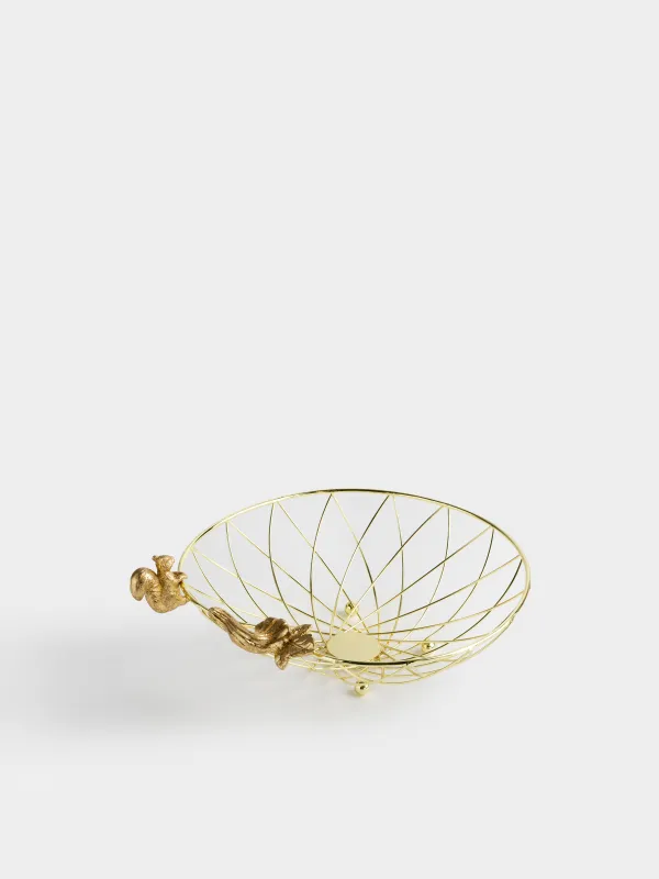 Корзина для фруктов, 26х28 см, Тыква и белка, Twist gold, image-2