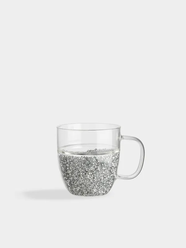 Кружка, 300 мл, с серебристыми кристаллами, Favor crystal, image-0