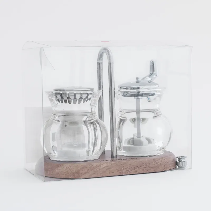 Набор для соли и перца, 13 см, с мельницей, на подставке, акрил/дерево, Spices, image-6