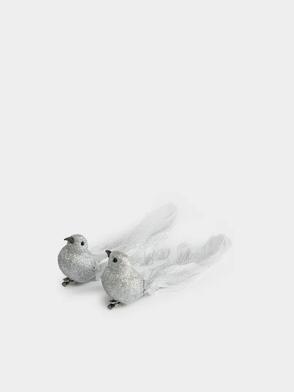 Украшение декоративное, 20 см, 2 шт, на клипсе, Птица, Birds NY, image-0
