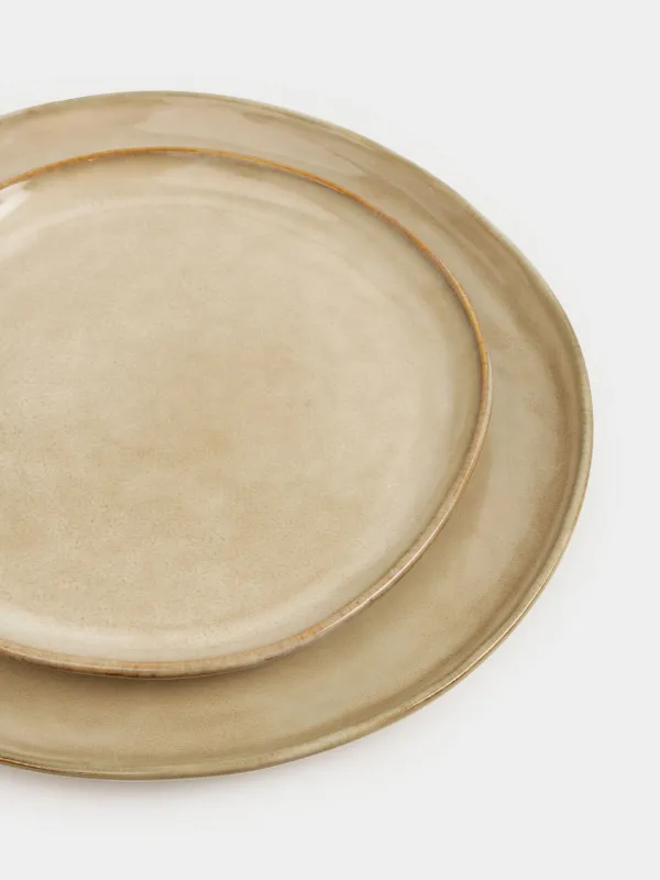 Сервиз обеденный, 6 перс, 18 пр, керамика R, бежевый, Burgos, image-2